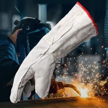 손보호 방열내피 천연가죽 용접용 작업장갑 열장갑 용접장갑 안감방열 용접용장갑, 용접장갑(대)