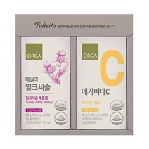 풀비타 밀크씨슬 메가비타C 세트 120정 회사 교회 친정 처가 시댁 큰댁 답례 감사 명절 선물세트, 23개