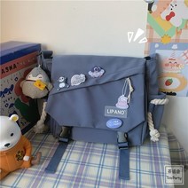 인스 홍콩 스타일 다목적 미술 거리 경매 원 숄더 메신저 가방 세련된 학생 여성용 대학생