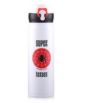 500ml BPA 무료 절연 스포츠 야외 영웅 스테인레스 스틸 보온병 리그 컵 물병 진공 플라스크 여행 유니온 티 머그잔, spider man
