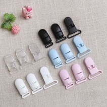 짱패브릭 (10개)플라스틱멜빵집게 클립-3size, 20mm투명, 10개