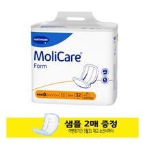 몰리케어 독일산 프리미엄 폼 4D 1팩 32매 성인용 장애인 기저귀 청소년 산모용 요실금 일자형, 1480ml