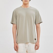 잠뱅이 남) 10수 자수포인트 솔리드 반팔TS(세미오버)_AL2WTS19-LK