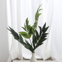 대나무 야자 꽃다발 조화 인테리어 프로포즈 선물 기념품 셀프 웨딩 촬영 부케 만들기, 대나무야자 조화 5개입