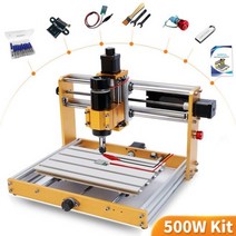 cnc조각기 소형cnc cnc ANNOYTOOLS CNC 3018 PRO 금속 500W 라우터 밀링 머신 레이저 조각 모듈 커터 리미트 스위치 및 비상 정지 작업 영역 300x18, 500W 키트, 오프라인 없음