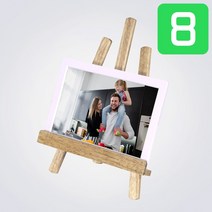 8인치 카멜 디지털액자 PF8050IPS 이젤거치대 패키지 블랙/화이트, 화이트