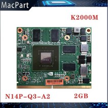 quadro k2000m gddr3 2gb n14p-q3-a2 x-브래킷이 있는 비디오 그래픽 카드 imac a1311 2010 2011 a1312 2009 2010 2011 년, 아이맥