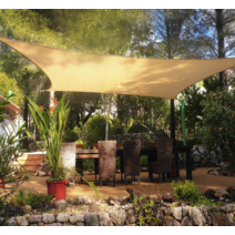 주차장천막 캠핑캐노피 차광막 썬셰이드 햇빛가림막, 패브릭썬쉐이드 사각3x4_피치