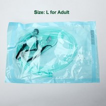 강아지 산소방 산소발생기 케이지 일회용 산소 마스크 플라스틱 페이스 성인용 용 개 고양이 튜브 포함, 02 for adult