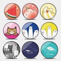 K-mate유니존 디자인 일러스트 3단 폰톡 팝 그립거치대, 폰톡거치대_1_후르츠애니멀_수박