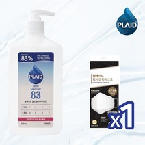 영케미칼 의약외품 플레이드 핸드새니타이저(손소독제) 천연에탄올83% 500ml, 1개