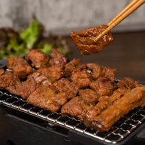 한땀푸드 국내산 수제 양념 돼지갈비, 3.2kg(10인분) 용기