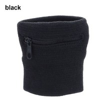 손목 보호대 아대 스포츠1 pc 지퍼 손목 지갑 파우치 mp3 키 카드 보관 가방 농구, 검은 색