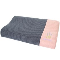 마벨러스 순면 메모리폼 낮은 베개 커버 세트, 메모리폼 네이비