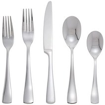 Mikasa Swirl 20피스 18/10 스테인리스 스틸 식기 세트 4인용 USA 미국, Serena