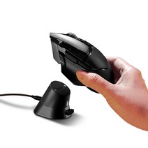 이메이션 로지텍 무선마우스 충전독(G403/G502/G703/G903/GPRO/지슈라용), 블랙