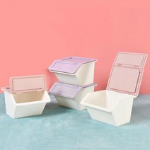 도매팜 층층이 쌓아 올릴 수 있는 공간활용 미니 정리바구니 보관함 소품 화장품, 1개, 핑크