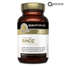 프리미엄 키노코 골드 AHCC 500mg 60 베지캡슐, 60 베지캡슐 1병, 1개