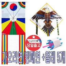 [바보사랑] 가오리연/독수리연+얼레 연날리기 연만들기-5인세트, 선택:방패연5개얼레5개, 상세 설명 참조