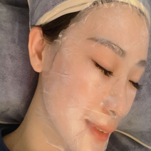 얼굴전용위생팩 1회용 얼굴랩 일회용 얼굴커버 마스크팩 페이스커버 얼굴비닐 100매, 100개