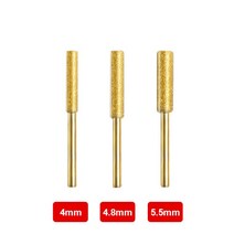 디버링툴 다이아몬드 코팅 연삭 헤드 전기 톱 숫돌 파일 체인 도구, 05 Gold 3PCS
