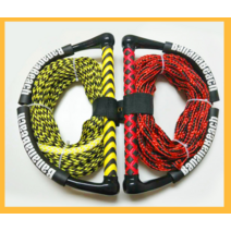 웨이크 서핑보드 수상스키 핸들 줄 장비 로프 도구, 주황색