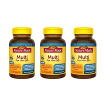 Nature Made 네이처메이드 멀티 포 힘 종합비타민 Multi for him 남성 50세이상 90정 3개
