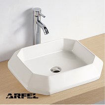 아르펠 탑볼 디자인 세라믹 도기세면대H-403, 직관트랩, 선택안함
