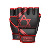 MMA 복싱 글러브 장갑 이종격투기 무에타이 반 손가락 길이 40cm 손목 스트랩 mma 태권도 격투 훈련을 위해 효과적으로 손목 보호, 빨간색, m