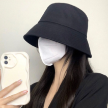 홈켄 심플 벙거지 모자 사계절 버킷햇