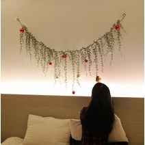 파티굿즈 크리스마스 벽트리 조명 가랜드 175cm, 기본가랜드