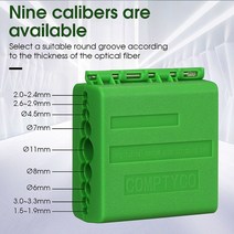 광스트리퍼 광탈피기 케이블스트리핑COMPTYCO AUA-09 광섬유 리본 광학 케이블 스트리퍼 1.5-11mm 세로 센, [02] Green
