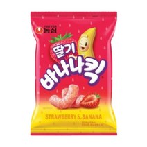 농심 딸기바나나킥 60g / 신제품 농심스낵 바나나킥 딸기맛 딸바, 6개