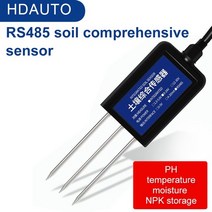 녹스센서 농업용 토양 7 in 1 감지기 온도 및 습도 센서 전도도 기타튜닝용품, npk storage-th-ph
