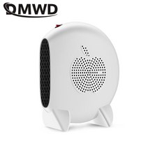 DMWD 500W 가정용 전기 히터 데스크탑 온도 조절기 공기 온열 장치 난방 라디에이터 휴대용 사무실 송풍기 110/220V, 110v