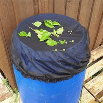 실타프 블랙 헥사 타프 농사용품 농업용품 비닐하우스 온실 비닐 하우스 정원용품 식물보온 정원 용품 화분커버 용품기타 화분덮개 비 배럴용 조정 가능한 메쉬 커버 그물 수집 버킷 탱크, [02] 2PCS