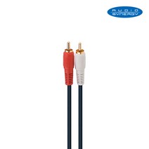 동양전자 동양 국산 2RCA 케이블 3M 오디오 두께 5mm 아날로그 D-2R2R-100-3M AV케이블