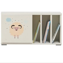 낮은 도어형 이케아 책장 책꽂이 거실 원룸 아이방 유치원 틈새수납장 국내제작 다용도진열대, H6664, 사자(좌)