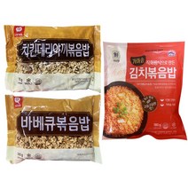 천일식품 치킨데리야끼볶음밥 300g+바베큐볶음밥 300g+사조대림 가마솥 김치볶음밥 180g