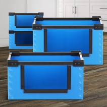 물류 적재박스 창고보관 단프라제작 운반 이사포장 대형플라스틱, 물류 중 파랑, 1개