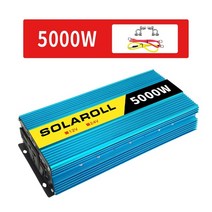순수 정현파 인버터 차량용 캠핑용 2000w2600w3000w4000w5000w dc 12v24v ac 220v 휴대용 전원 변환기 어댑터 범용 액세서리, 5000, 24v60hz