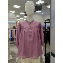 블루페페 블루페페 실크 면 금장단추 블라우스 P213MSC702 NC송파