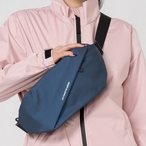 얼티밋기어 스포츠 캐주얼 슬링백 크로스백 메신저백 여행 등산 자전거 방수 힙색 가방, 블랙