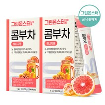 [공식판매처] 그린몬스터 디톡 콤부차 허니자몽 20억 유산균, 50g, 2개