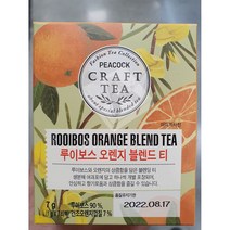 피코크 PEACOCK 루이보스 오렌지 블렌드 티 7g 블렌딩 티백 티타임, 3개