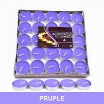 밀랍초 천연 기도 초50 PCS 연기없는 하트 모양의 아로마 캔들 생일 제안 화이트 라운드 티-요리, 06 06