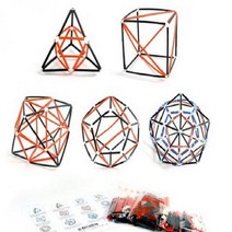 포디랜드 포디프레임 4D 순환다면체세트 사각 십자블록