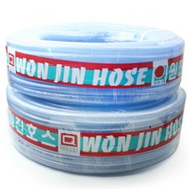 원진 편사호스 16mm 45M 물호스 세차 고무 수도 호스, 1개