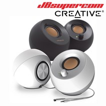 크리에이티브 CREATIVE 페블 PEBBLE 2.0 V2 V3 스테레오 미니 스피커 정품 - JBSupercom, 블랙