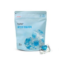 일일일청 고농축 올인원 캡슐 세탁 세제 30개입 코튼블루향 드럼 통돌이 겸용, 3팩